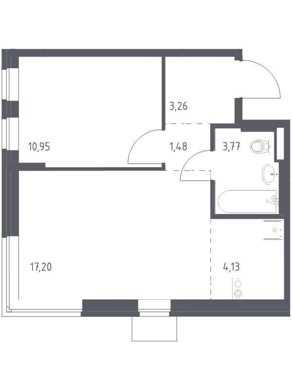 Продажа 1-комн квартиры в новостройке Алхимово д., Полевая ул.,  к. 3