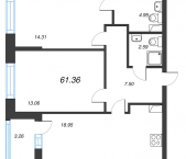 Продать Квартиры в новостройке Новосаратовка д., Покровская Дорога ул.   5.1