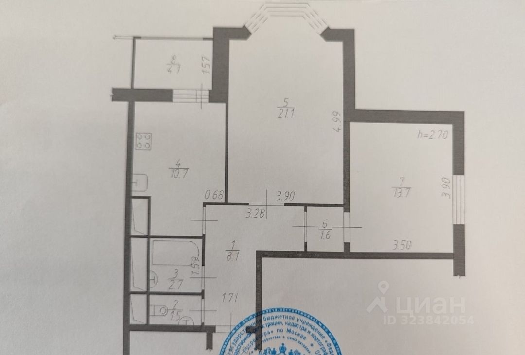 Продажа 2-комн квартиры на вторичном рынке Большая Очаковская улица, 10к2