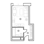Планировка ЖК ФизтехСити, 14.22 м2