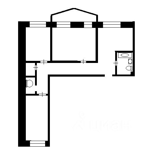 Аренда 3-комн квартиры на вторичном рынке Фермское шоссе, 32