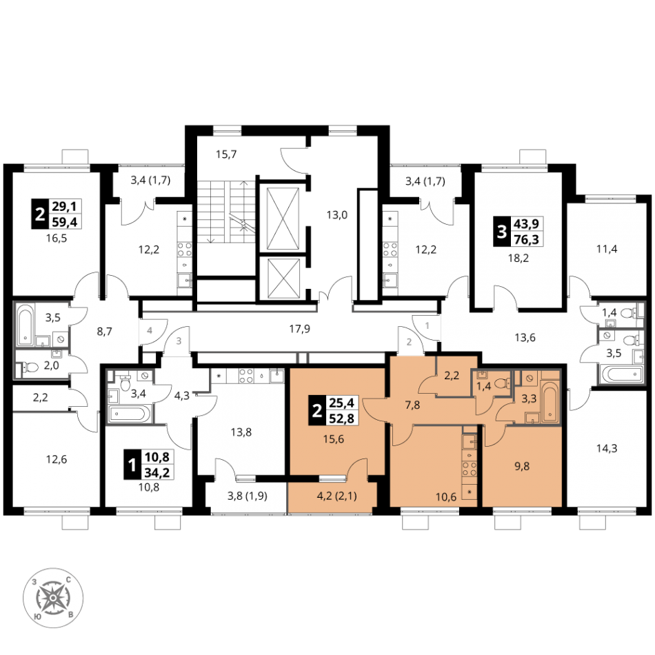 Продажа 2-комн квартиры в новостройке Химки, ул. Комсомольская