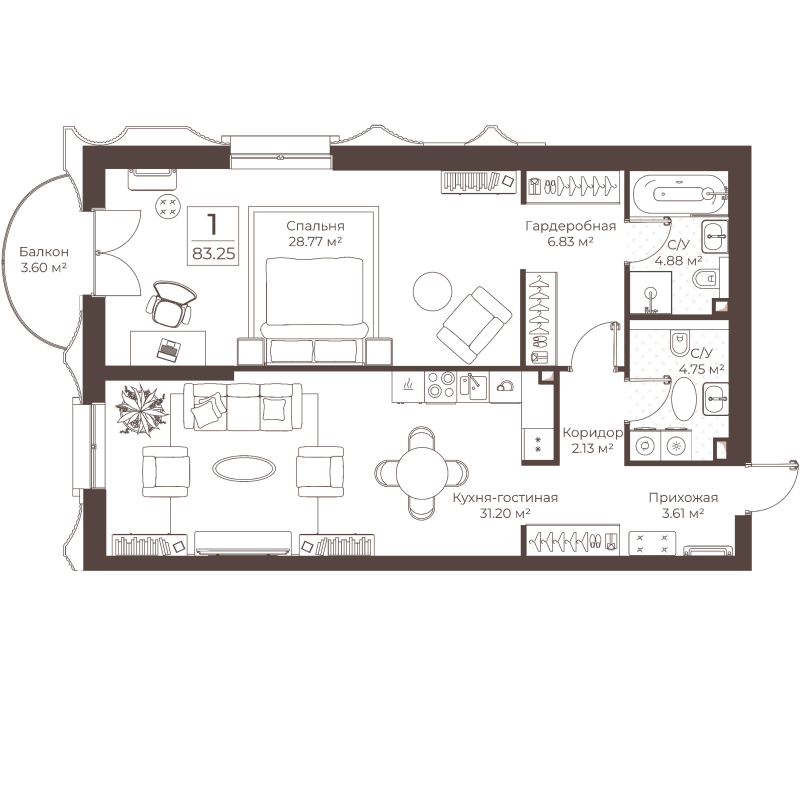 Продажа 1-комн квартиры в новостройке Москва г., Обуха пер.,  к. 1