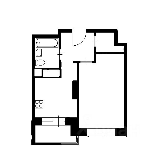 Продажа 1-комн квартиры на вторичном рынке пос. Сосновый Бор, улица Объездная Дорога, 2
