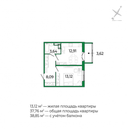 Продажа 1-комн квартиры в новостройке Сертолово г., Дмитрия Кожемякина ул.,  к. 3