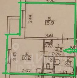 Продажа 1-комн квартиры на вторичном рынке улица Коллонтай, 5/1