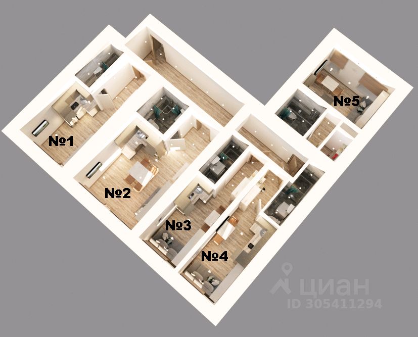 Аренда студии Балтийская улица, 36/9