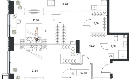Продажа 4-комн квартиры на вторичном рынке Андропова пр-кт,  д. 9/1 к2