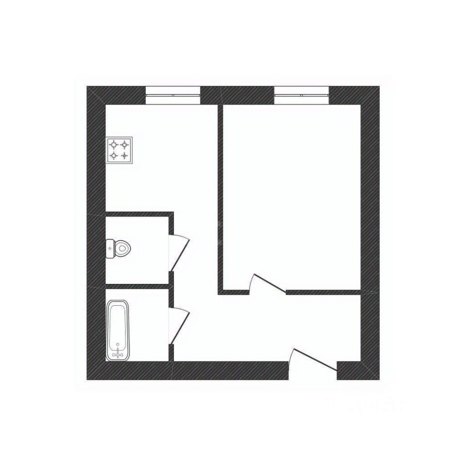 Продажа 1-комн квартиры на вторичном рынке д. Бережки, Песочная улица, 18