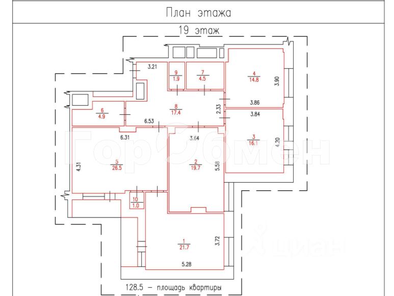 Продажа 4-комн квартиры на вторичном рынке Смольная улица, 49