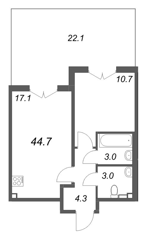 Продажа 1-комн квартиры в новостройке Шушары п., Пулковское ш.,  к. 2