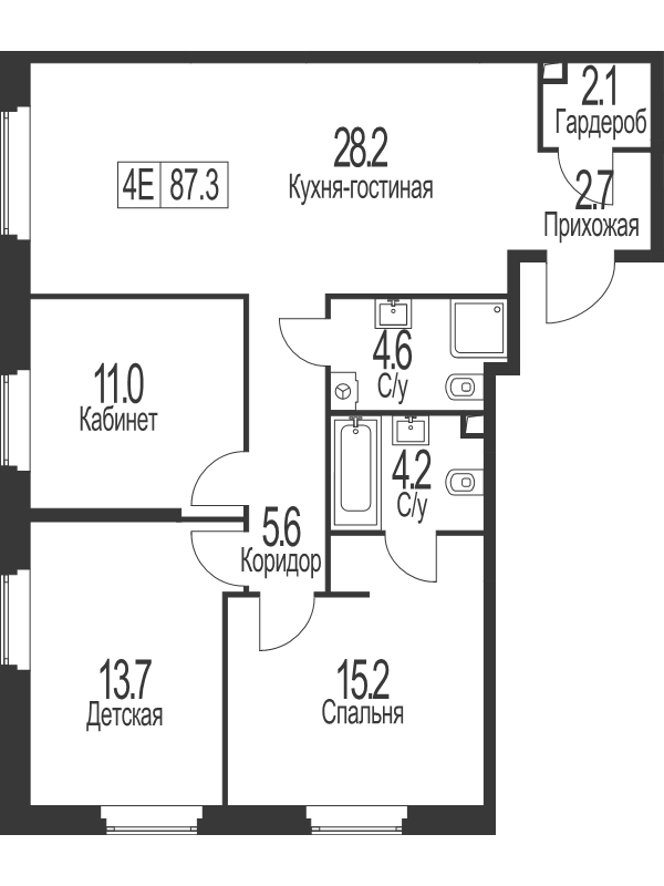 Продажа 3-комн квартиры в новостройке Москва г., Электролитный проезд,  к. 1