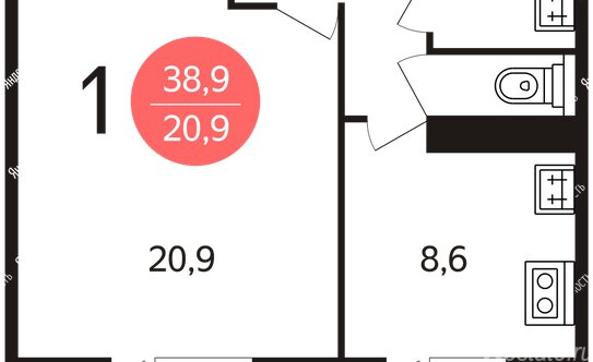 Продажа 1-комн квартиры на вторичном рынке улица Конёнкова,  д. 21