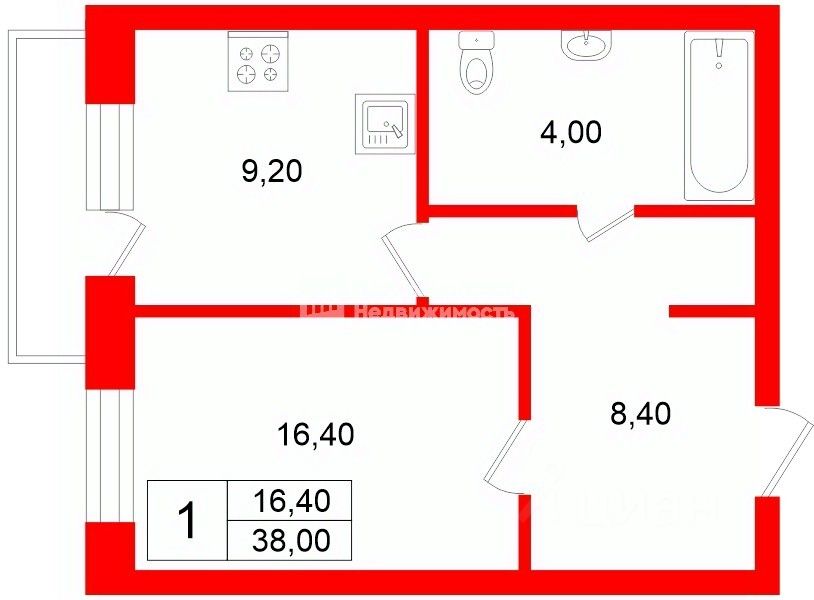 Продажа 1-комн квартиры на вторичном рынке Ленинский проспект, 53к1
