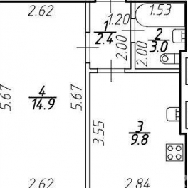 Продажа 1-комн квартиры на вторичном рынке Московское ш,  д. 256 к3 с1
