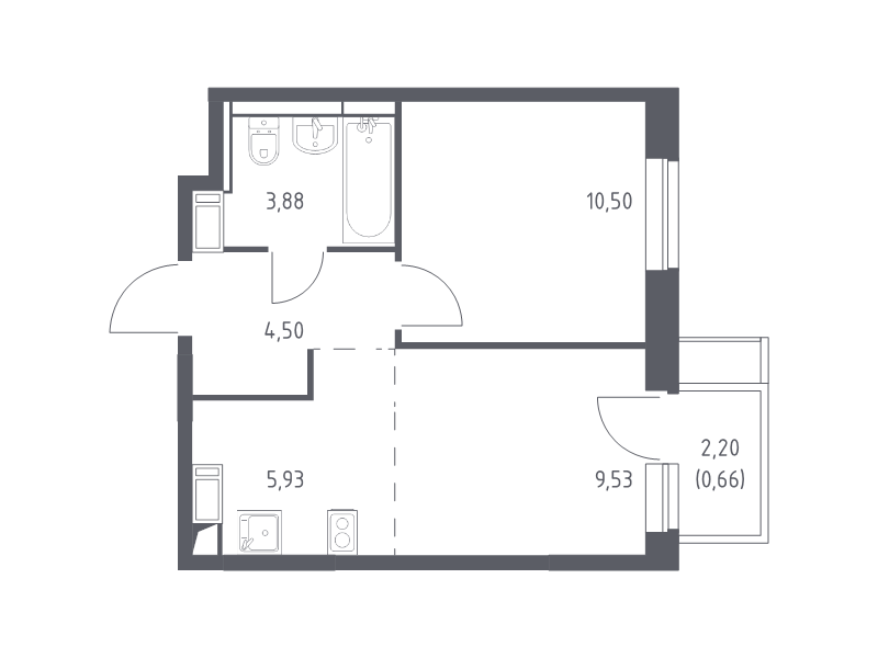 Продажа 1-комн квартиры в новостройке Юрлово д., Пятницкая ул.,  к. 2.1