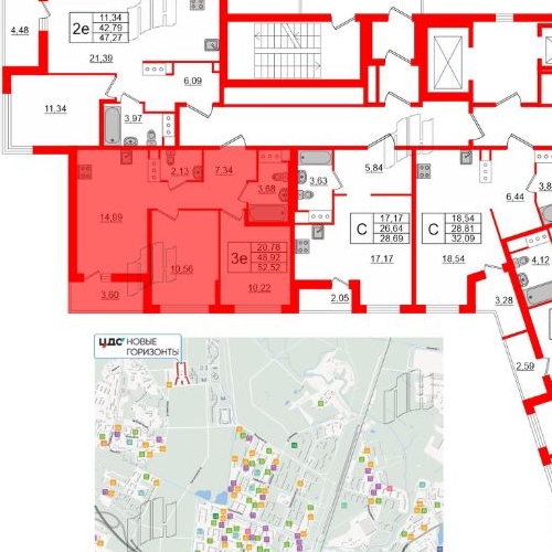 2-комн квартира пос. Бугры, улица Тихая