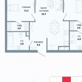 Продажа 2-комн квартиры на вторичном рынке улица Василия Ланового,  д. 6 к3