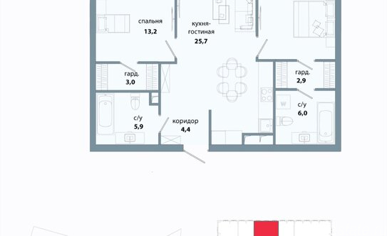 Продажа 2-комн квартиры на вторичном рынке улица Василия Ланового,  д. 6 к3