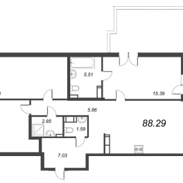 Продажа 3-комн квартиры в новостройке Санкт-Петербург г., Белоостровская ул., к. 6 Продажа 3-комн квартиры в новостройке Санкт-Петербург г., Белоостровская ул., к. 6