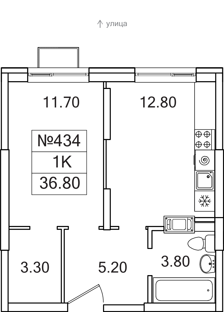 Продажа 1-комн квартиры в новостройке Сапроново д., Калиновая ул.,  к. 8