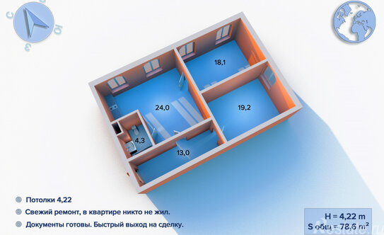 Продажа 3-комн квартиры на вторичном рынке Стачек пр-кт,  д. 160
