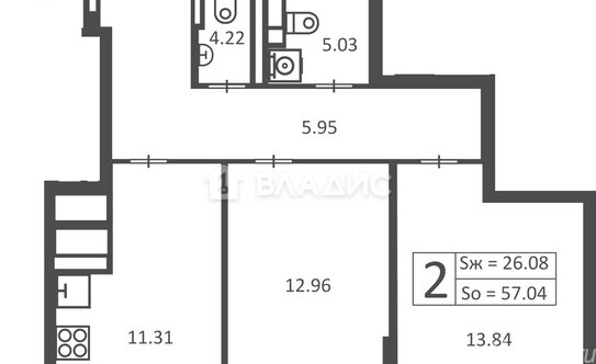 Продажа 2-комн квартиры на вторичном рынке Сиреневый бульвар,  д. 4/7