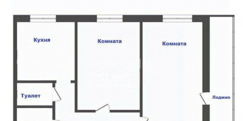 2-комн квартира улица Вострухина,  д. 7