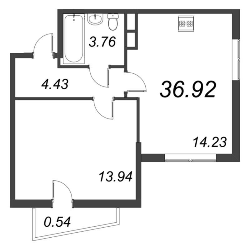 Продажа 1-комн квартиры в новостройке Сертолово г., Дмитрия Кожемякина ул.,  к. 1