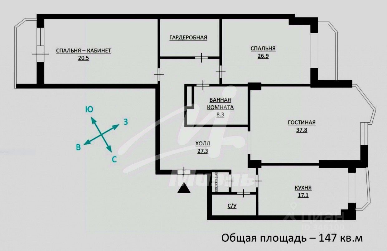 Продажа 3-комн квартиры на вторичном рынке Староволынская улица, 12к3