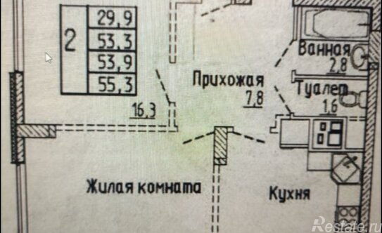 Продажа 2-комн квартиры на вторичном рынке Долгопрудный г, Парковая ул,  д. 54