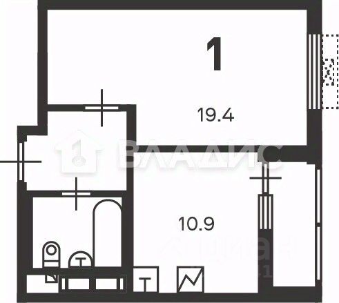 Продажа 1-комн квартиры на вторичном рынке Кусковская улица, 12/1