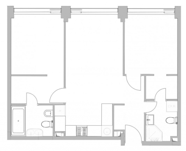 Планировка ЖК KAZAKOV Grand Loft,  м2