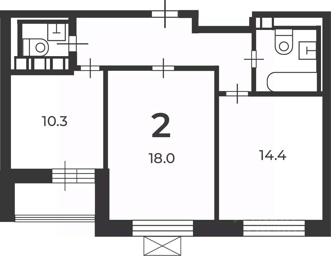 Продажа 2-комн квартиры на вторичном рынке Коровинское шоссе, 29