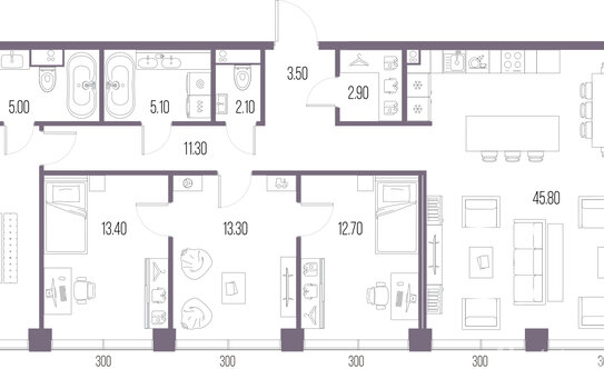 Продажа 4-комн квартиры в новостройке Ленинградское ш,  д. 65 с10