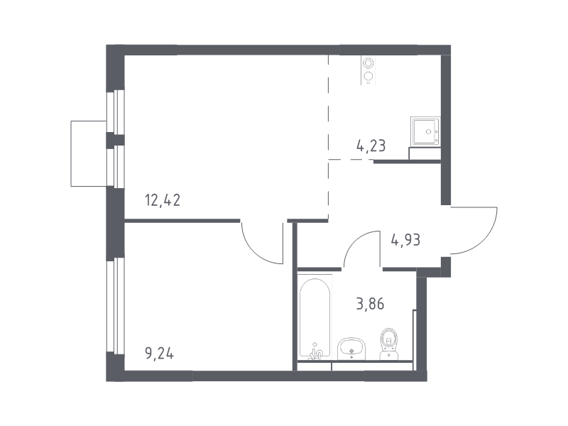 Продажа 1-комн квартиры в новостройке Мытищи г., 1-й Стрелковый пер.,  к. 5