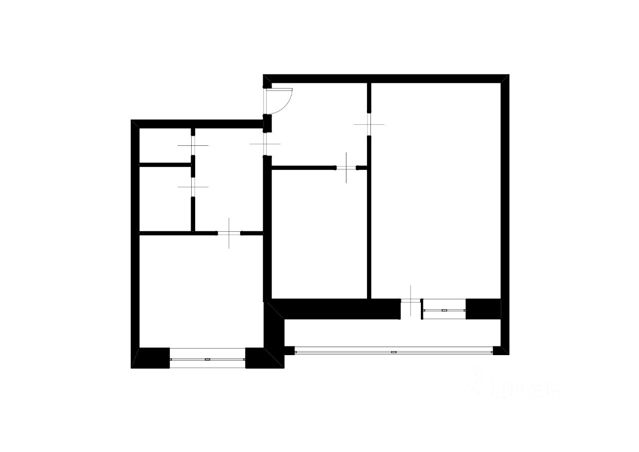 Аренда 2-комн квартиры на вторичном рынке Ленская улица, 19К2