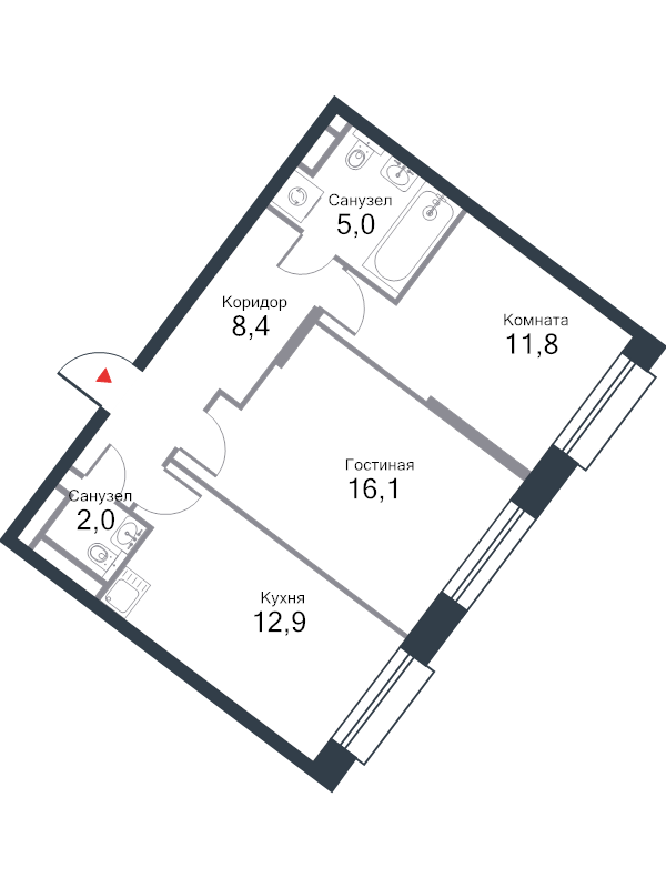 Продажа 2-комн квартиры в новостройке Москва г., Речников ул.,  к. 12