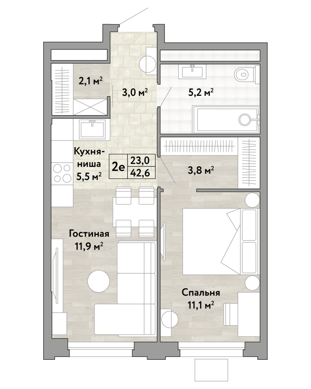Продажа 1-комн квартиры в новостройке Коммунарка п., Александры Монаховой ул.,  к. 1