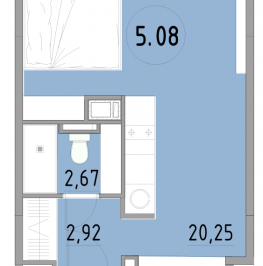 Продажа студии Санкт-Петербург г., 3-й Рабфаковский пер.,  к. 1