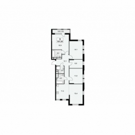 Продажа 3-комн квартиры на вторичном рынке ул Бартеневская,  д. 18,  к. 1