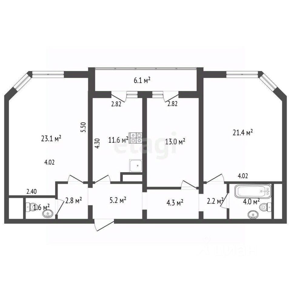 Продажа 3-комн квартиры на вторичном рынке Синявинская улица, 11к10