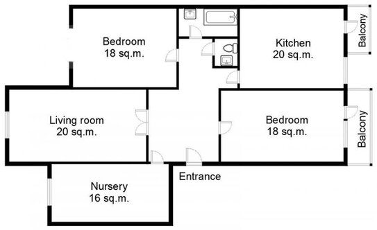 Продажа 4-комн квартиры на вторичном рынке улица Крымский Вал,  д. 4