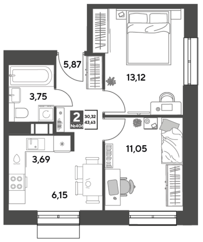 Продажа 2-комн квартиры в новостройке Пушкино г., Зелёная Роща ул.,  к. 12