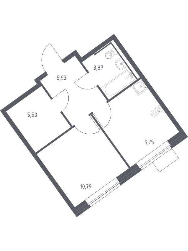 Продажа 1-комн квартиры в новостройке Москва г., Ленинградское ш.,  к. 6
