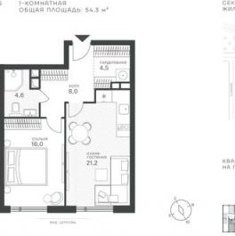 Продажа 1-комн квартиры в новостройке Крылатская ул,  д. 33 к2