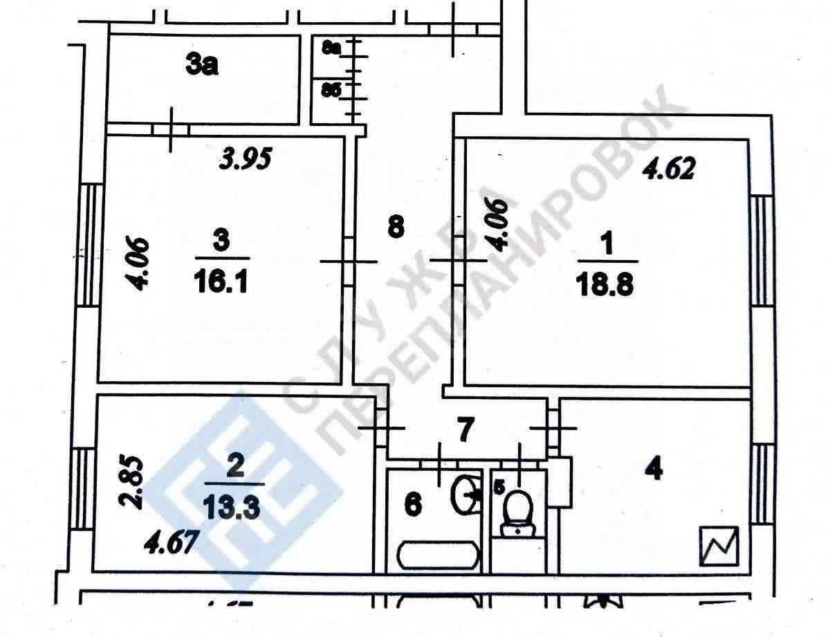 Продажа 3-комн квартиры на вторичном рынке улица Свободы, 42