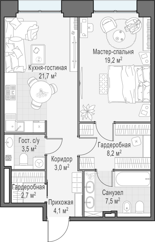Продажа 1-комн квартиры в новостройке Москва г., Сергея Макеева ул.,  к. A