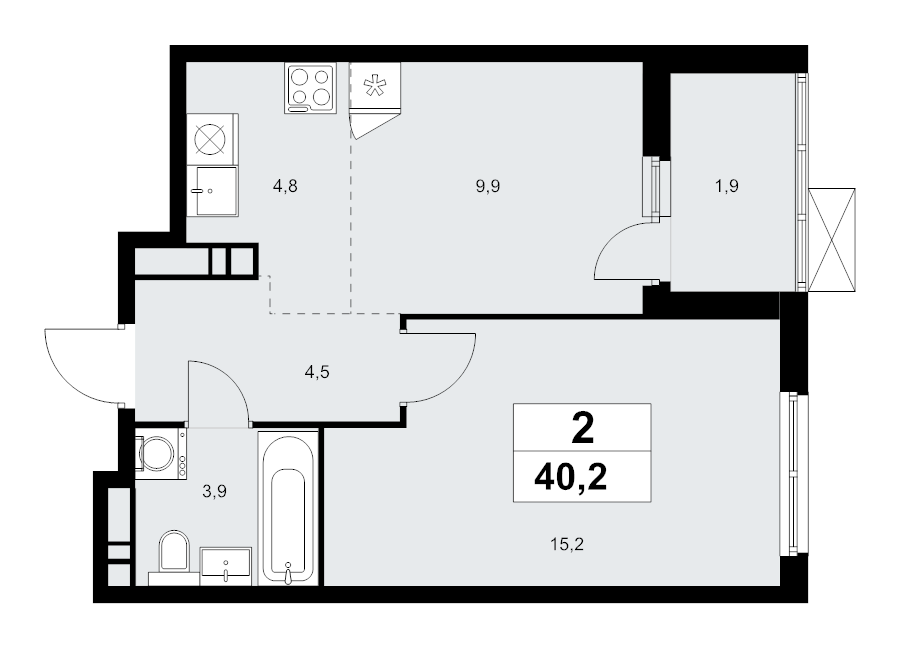 Продажа 1-комн квартиры в новостройке Коммунарка п., Эдварда Грига ул.,  к. 18.1.2