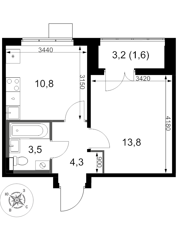 Продажа 1-комн квартиры в новостройке Видное г., Старо-Нагорная ул.,  к. 11